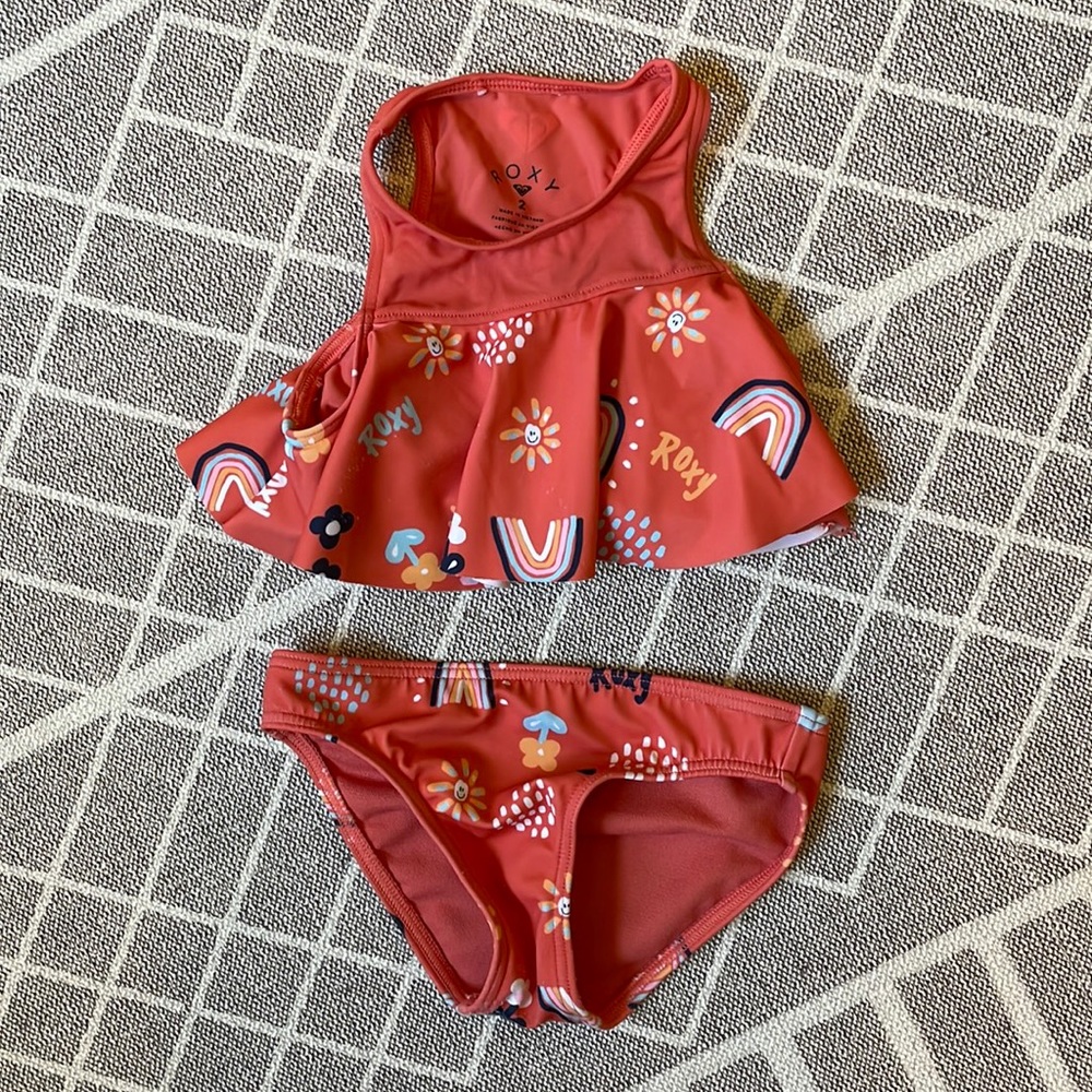 Roxy Coral Rainbow Swim Suit, 2T